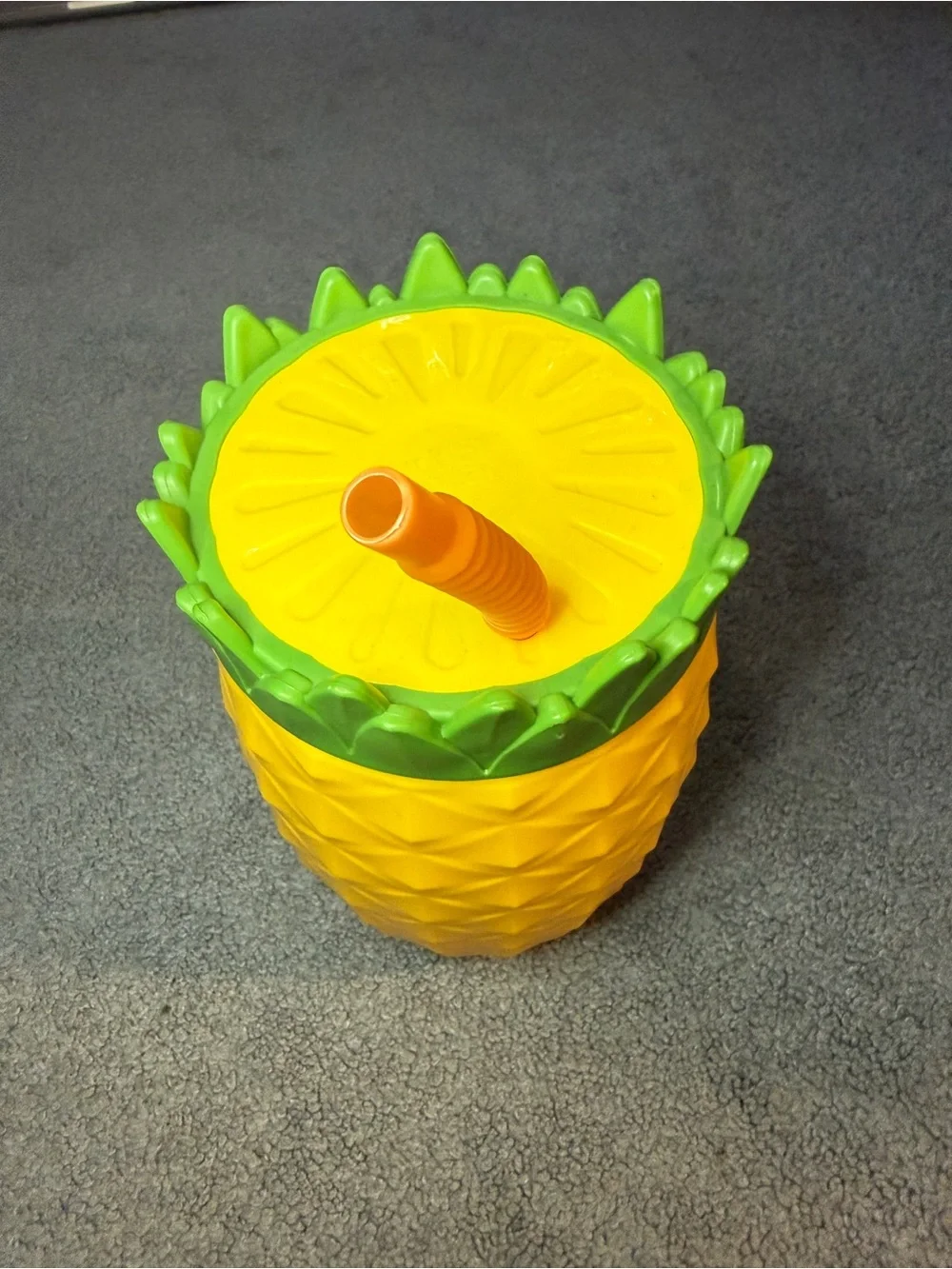 Summer Pineapple Tumbler Cup with Straw